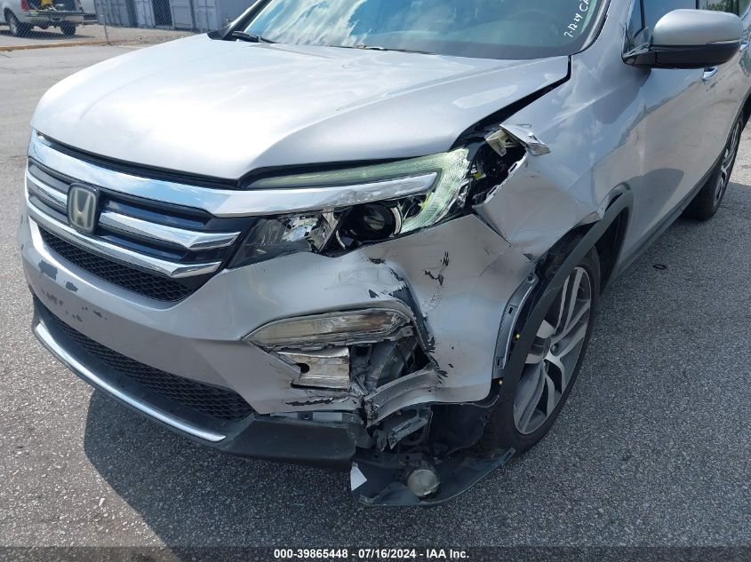 2017 Honda Pilot Touring VIN: 5FNYF5H96HB011194 Lot: 39865448