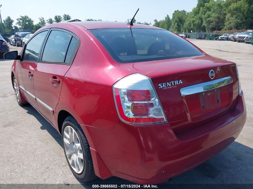 2010 Nissan Sentra 2.0S VIN: 3N1AB6AP9AL638610 Lot: 39865502