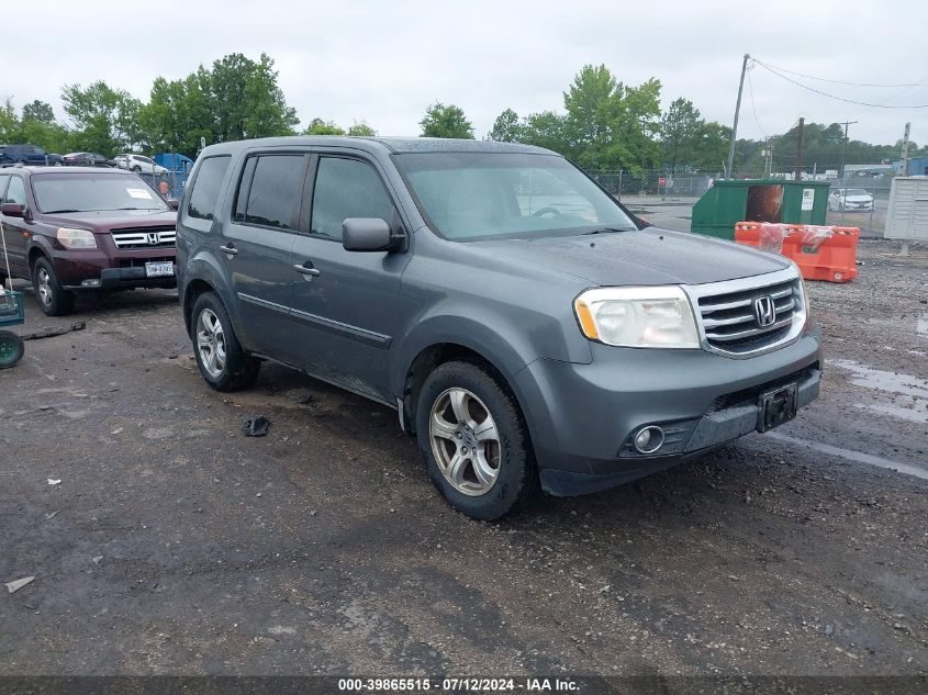 2012 Honda Pilot Ex-L VIN: 5FNYF4H5XCB041847 Lot: 39865515