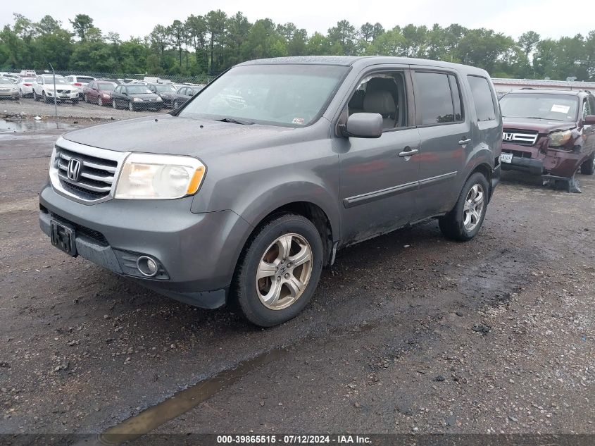 2012 Honda Pilot Ex-L VIN: 5FNYF4H5XCB041847 Lot: 39865515