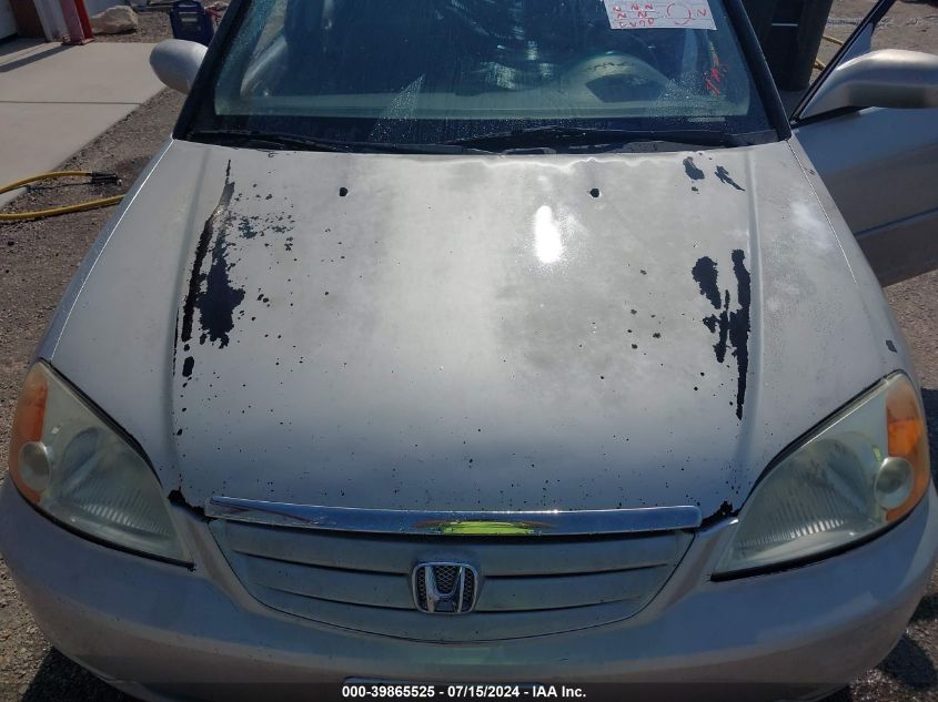 2003 Honda Civic Lx VIN: 1HGES16683L023256 Lot: 39865525