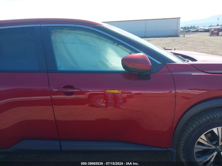 2022 Nissan Rogue Sv Intelligent Awd VIN: 5N1BT3BB8NC697791 Lot: 39865539