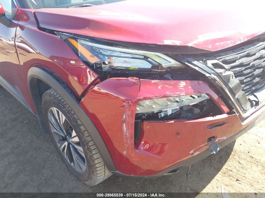 2022 Nissan Rogue Sv Intelligent Awd VIN: 5N1BT3BB8NC697791 Lot: 39865539