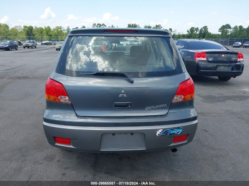 2004 Mitsubishi Outlander Ls VIN: JA4LX31F64U003216 Lot: 39865587