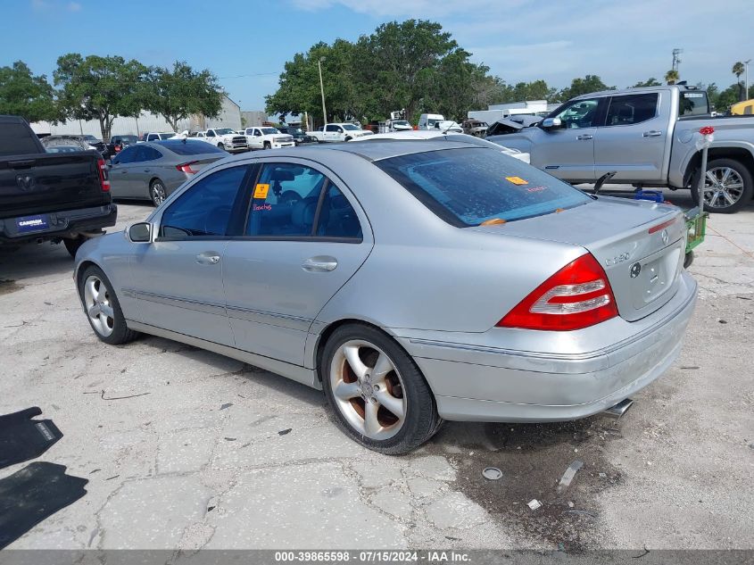 WDBRF40J84A637416 | 2004 MERCEDES-BENZ C 230