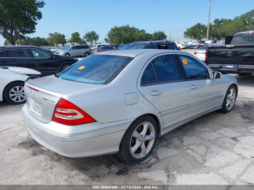 WDBRF40J84A637416 | 2004 MERCEDES-BENZ C 230