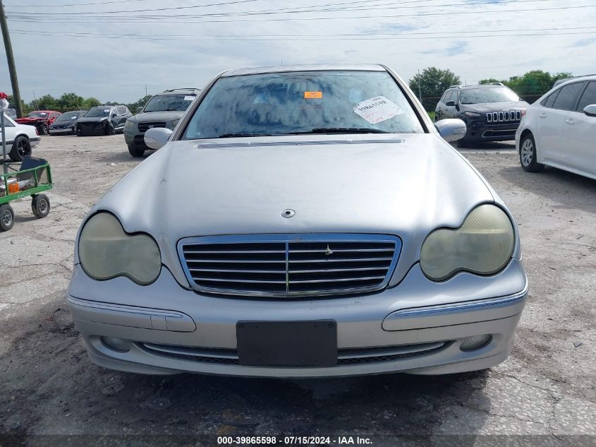 2004 Mercedes-Benz C 230 Kompressor Sport/Sport VIN: WDBRF40J84A637416 Lot: 39865598