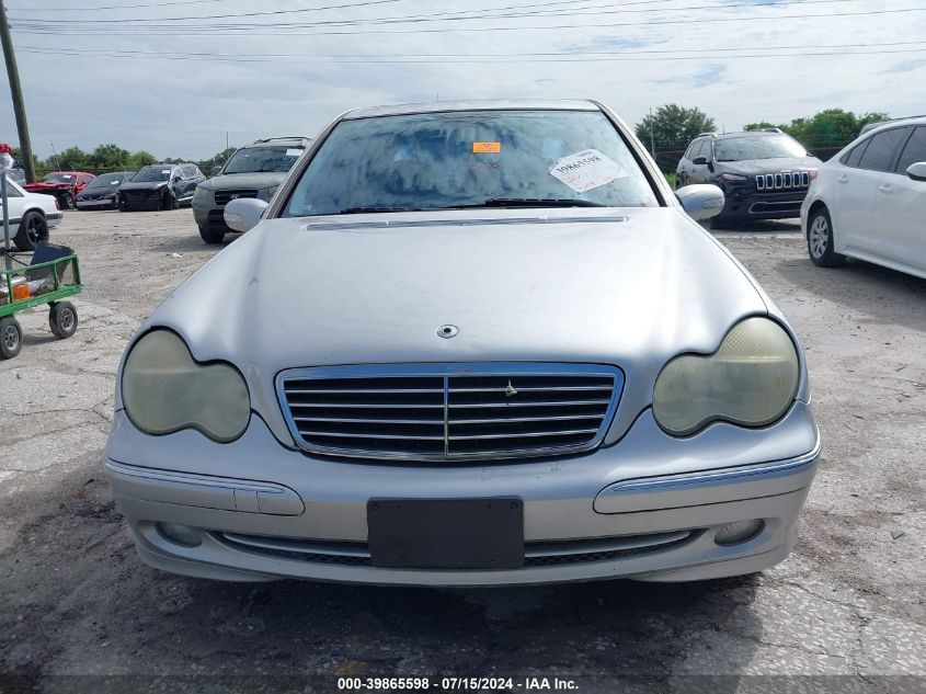 WDBRF40J84A637416 | 2004 MERCEDES-BENZ C 230