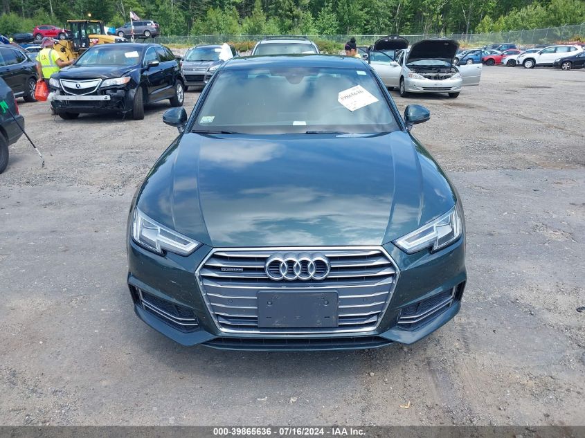 2018 Audi A4 2.0T Premium/2.0T Tech Premium VIN: WAUENAF43JA054618 Lot: 39865636