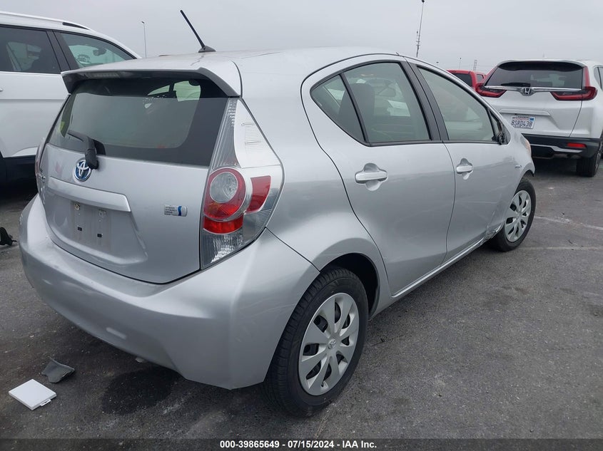 2014 Toyota Prius C One VIN: JTDKDTB33E1072088 Lot: 39865649