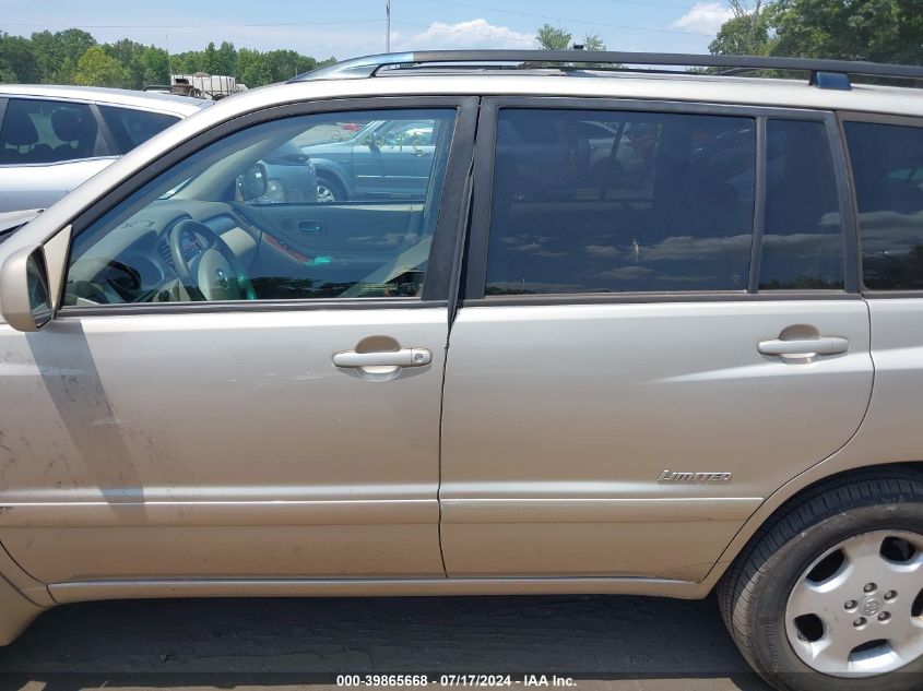 2007 Toyota Highlander Limited V6 VIN: JTEEP21A170206146 Lot: 39865668