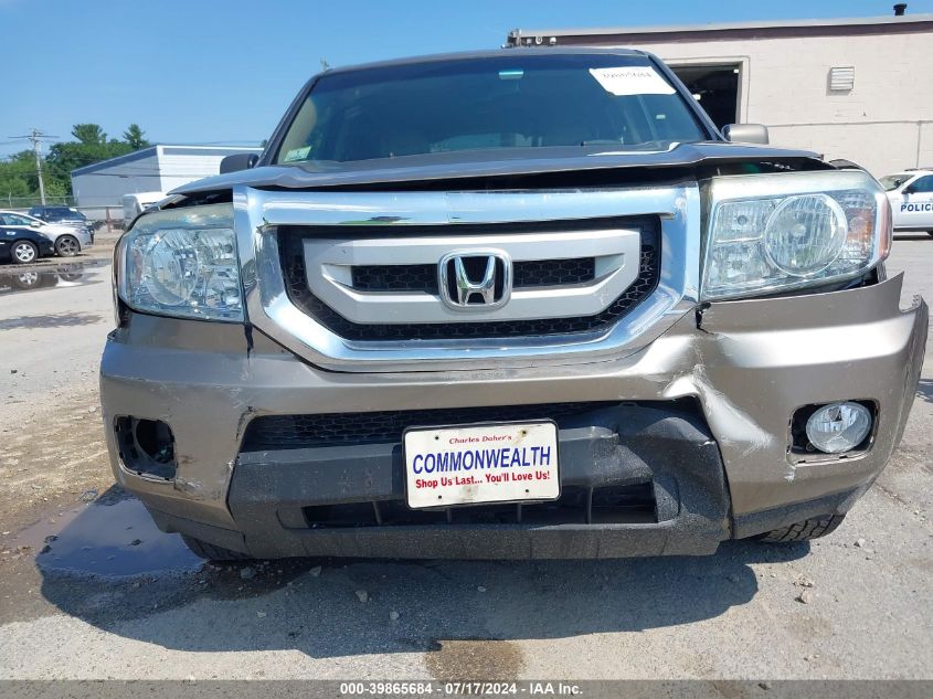 2010 Honda Pilot Ex-L VIN: 5FNYF4H58AB039625 Lot: 39865684