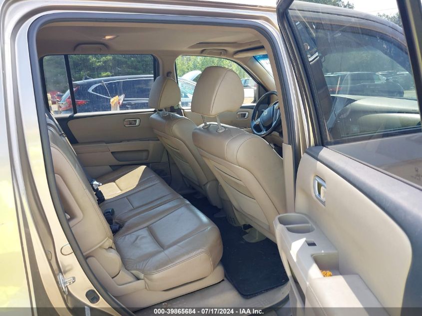 2010 Honda Pilot Ex-L VIN: 5FNYF4H58AB039625 Lot: 39865684