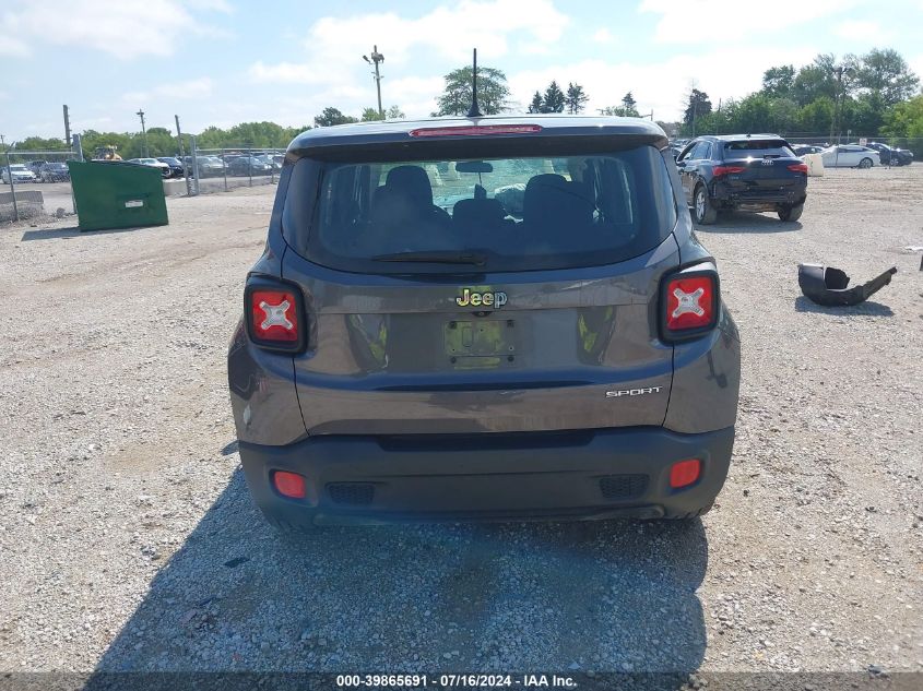 2017 Jeep Renegade Sport Fwd VIN: ZACCJAAB7HPG07969 Lot: 39865691