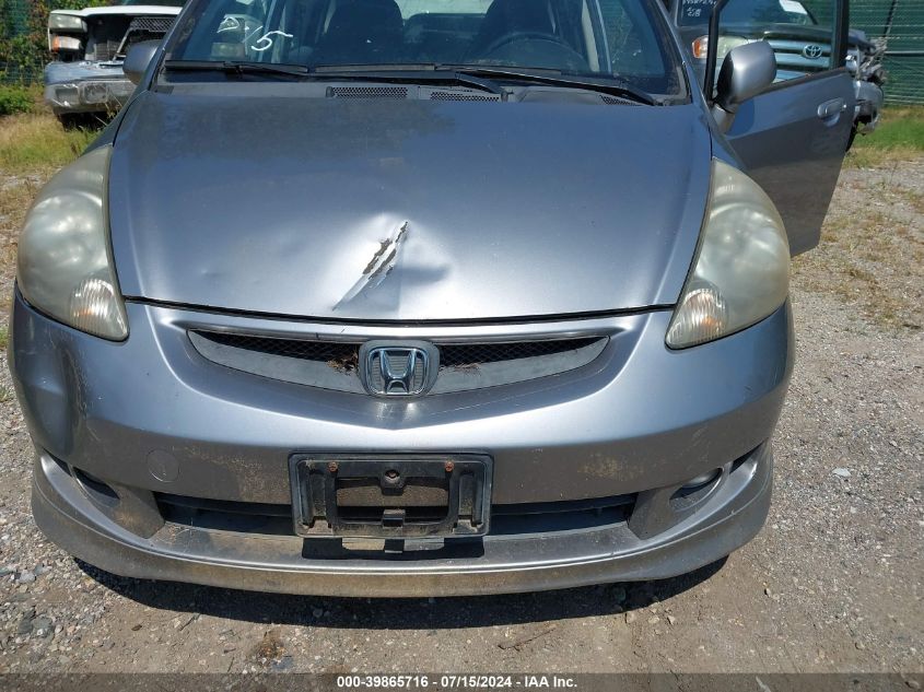 2007 Honda Fit Sport VIN: JHMGD37637S034462 Lot: 39865716