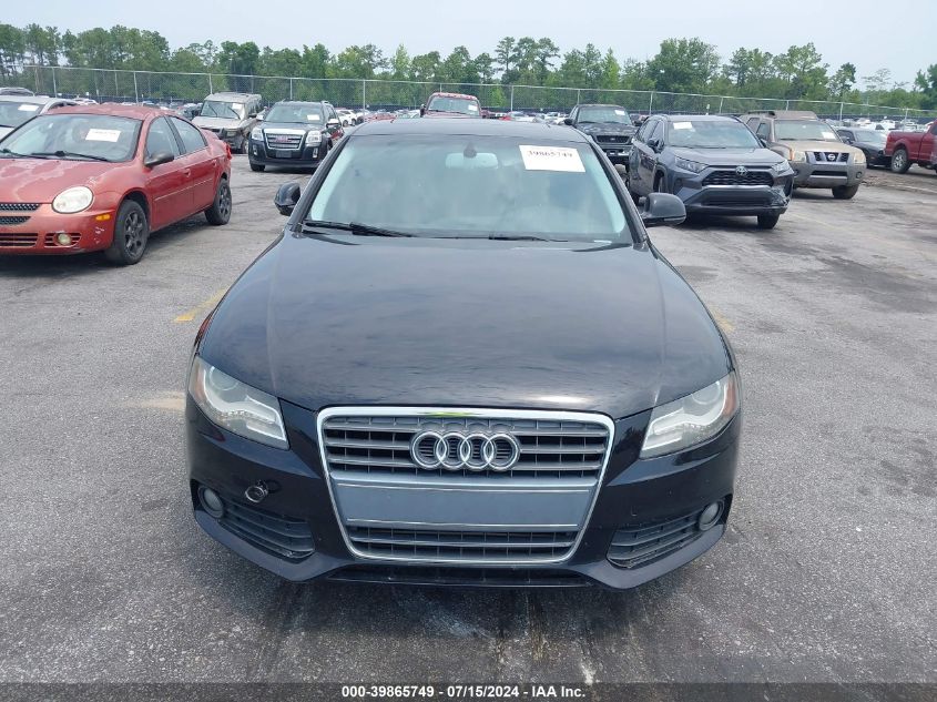 2009 Audi A4 2.0T Premium VIN: WAUCF78K19N050560 Lot: 39865749