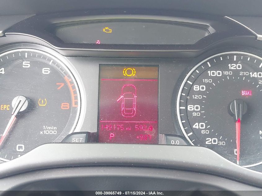 2009 Audi A4 2.0T Premium VIN: WAUCF78K19N050560 Lot: 39865749