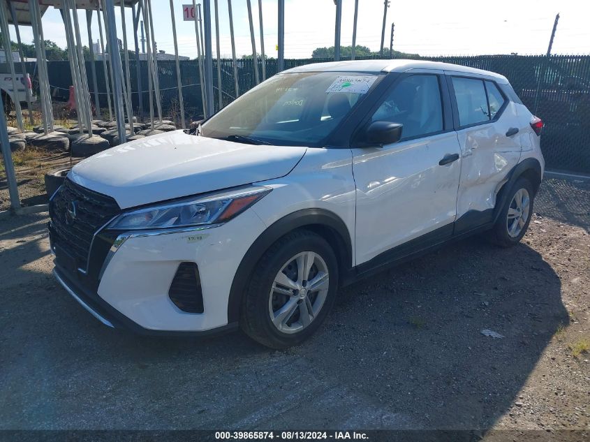 2021 Nissan Kicks S Xtronic Cvt VIN: 3N1CP5BV6ML551592 Lot: 39865874