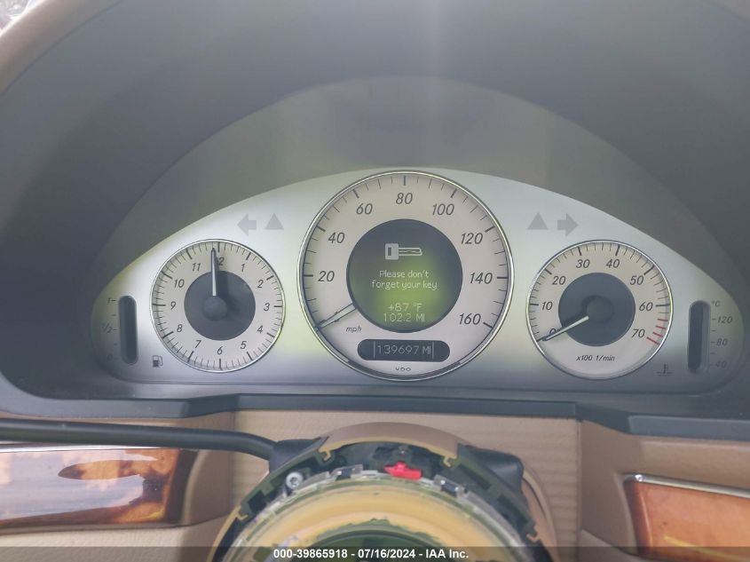 2007 Mercedes-Benz E 350 4Matic VIN: WDBUF87X97B139851 Lot: 39865918