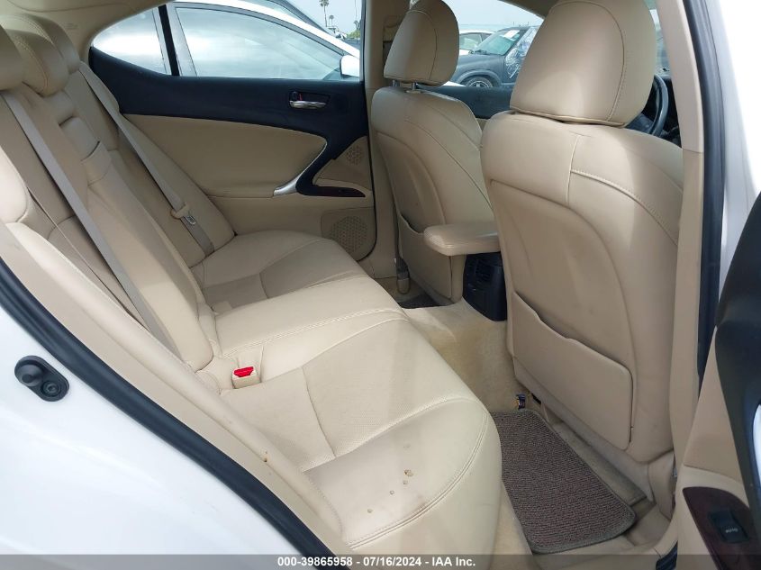 2007 Lexus Is 250 VIN: JTHBK262175047153 Lot: 39865958