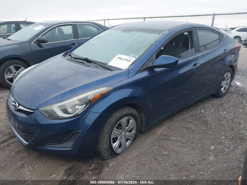 5NPDH4AE5GH748235 2016 HYUNDAI ELANTRA - Image 2