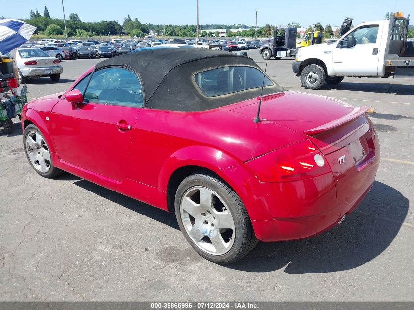 2001 Audi Tt VIN: TRUUT28NX11002862 Lot: 39865996