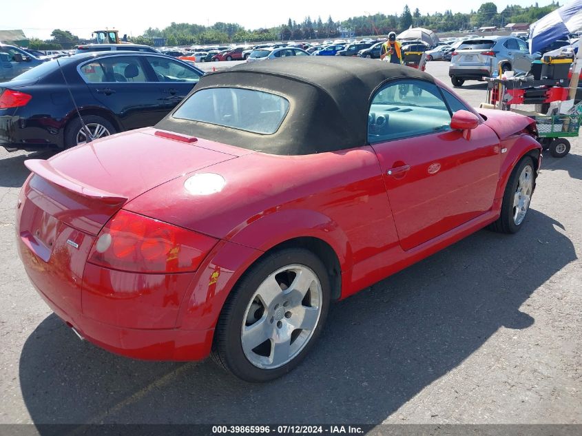 2001 Audi Tt VIN: TRUUT28NX11002862 Lot: 39865996