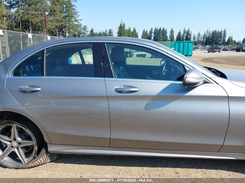 2015 Mercedes-Benz C 300 4Matic VIN: 55SWF4KB7FU035853 Lot: 39866071