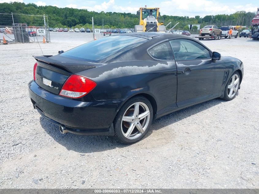 2006 Hyundai Tiburon Gt/Gt Limited/Se VIN: KMHHN65F06U212656 Lot: 39866083