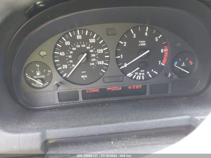 2003 BMW X5 4.4I VIN: 5UXFB33513LH44773 Lot: 39866137