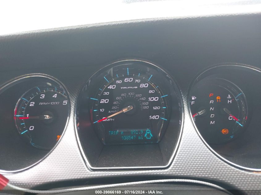 2011 Ford Taurus Sel VIN: 1FAHP2HW1BG140707 Lot: 39866169