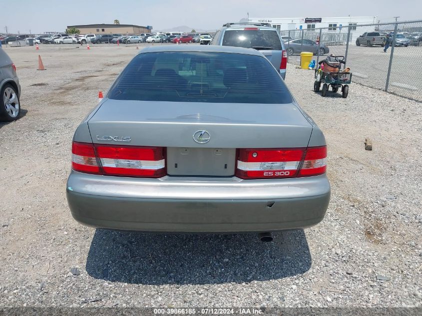 2000 Lexus Es 300 VIN: JT8BF28G8Y0260483 Lot: 39866185