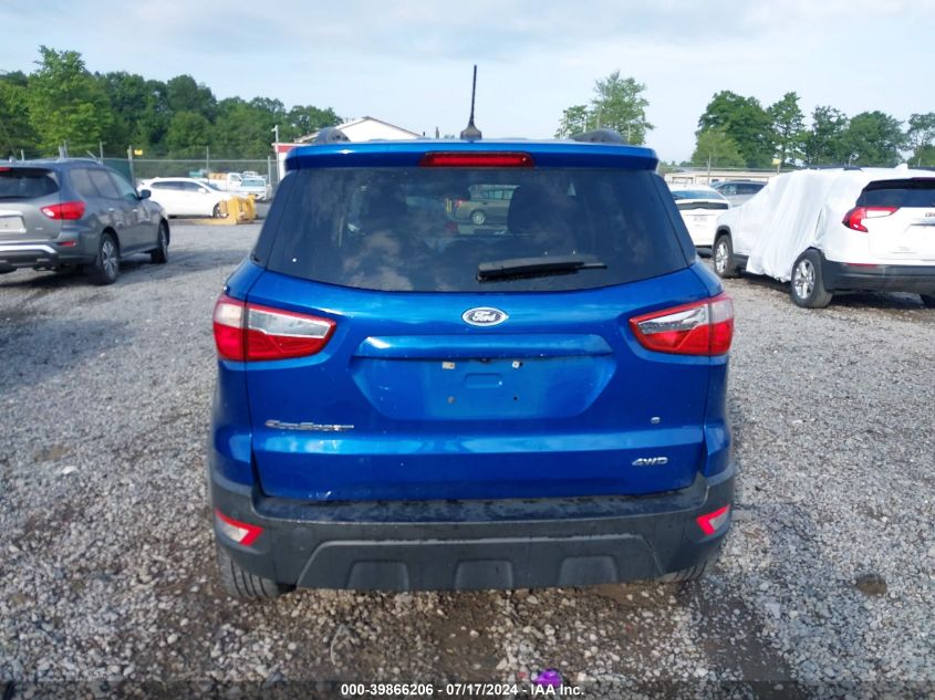 2020 Ford Ecosport Se VIN: MAJ6S3GL1LC341647 Lot: 39866206