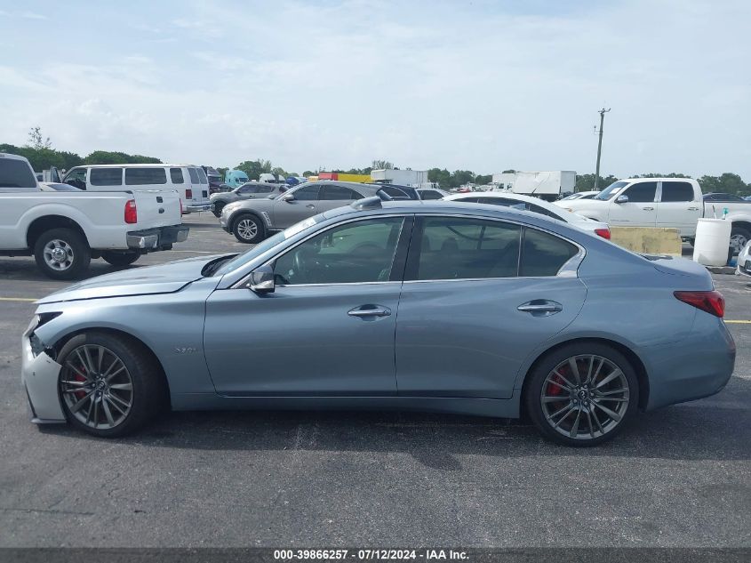 2018 Infiniti Q50 3.0T Red Sport 400 VIN: JN1FV7AP0JM461602 Lot: 39866257
