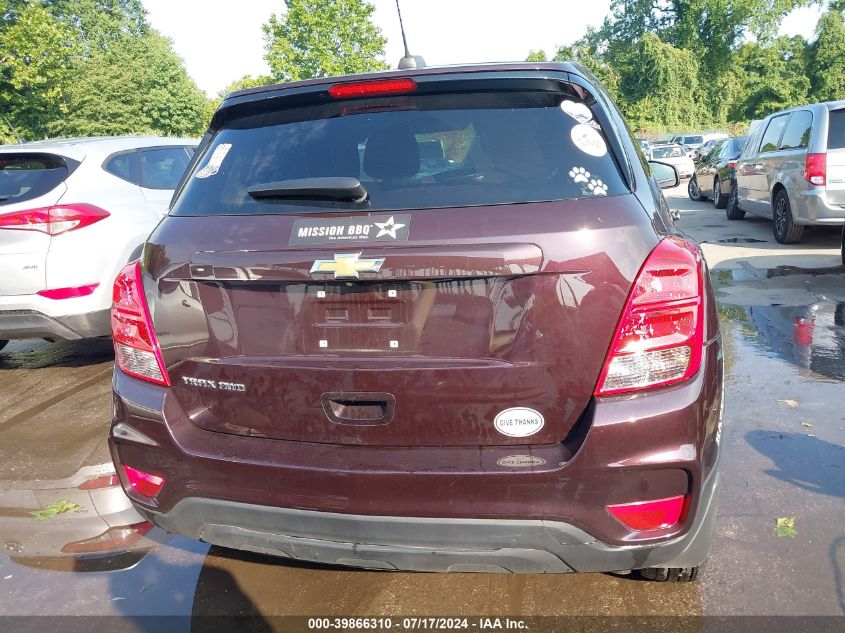 2021 Chevrolet Trax Awd Ls VIN: KL7CJNSB7MB305802 Lot: 39866310