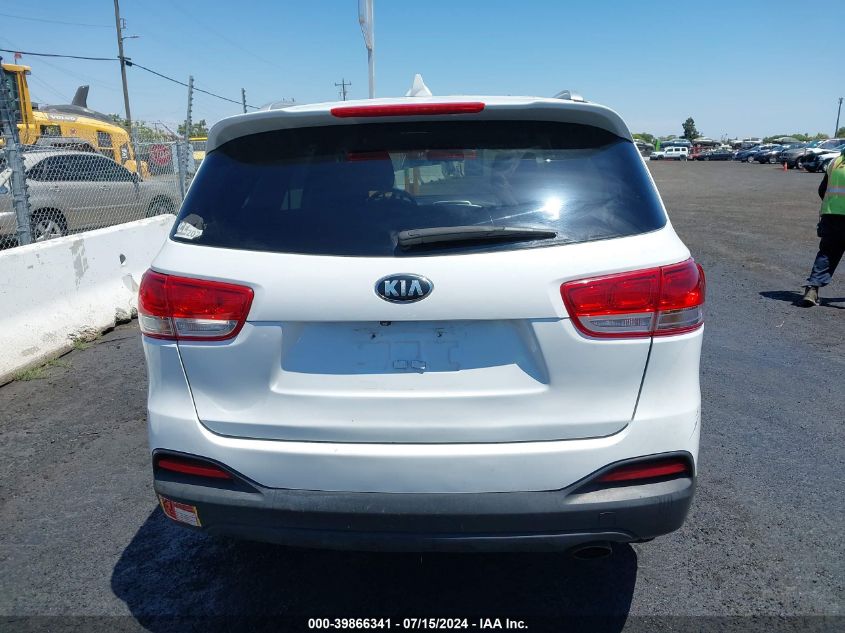 2016 Kia Sorento 3.3L Lx VIN: 5XYPGDA50GG062675 Lot: 39866341