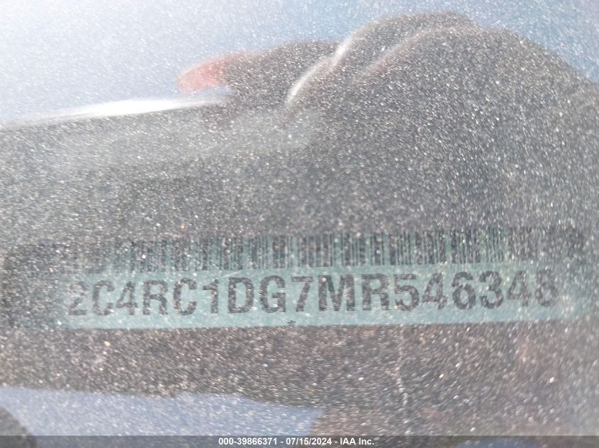 2021 Chrysler Voyager Lxi VIN: 2C4RC1DG7MR546348 Lot: 39866371