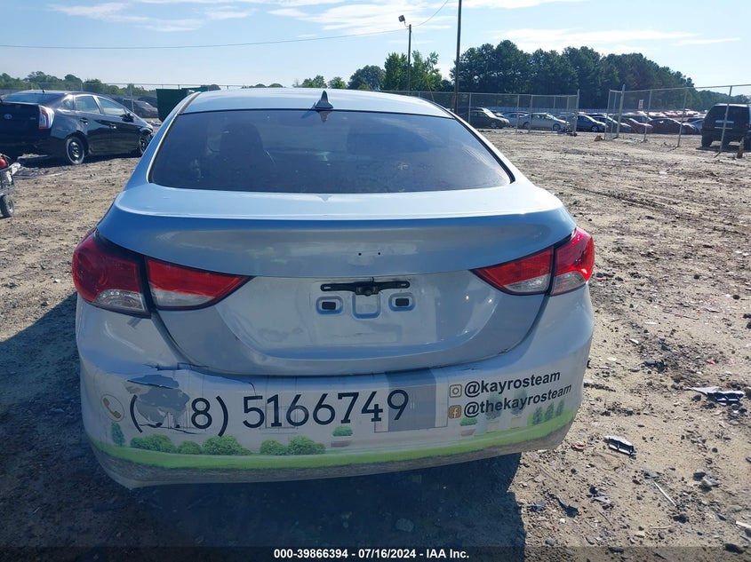 2012 Hyundai Elantra Gls (Ulsan Plant) VIN: KMHDH4AE4CU287072 Lot: 39866394