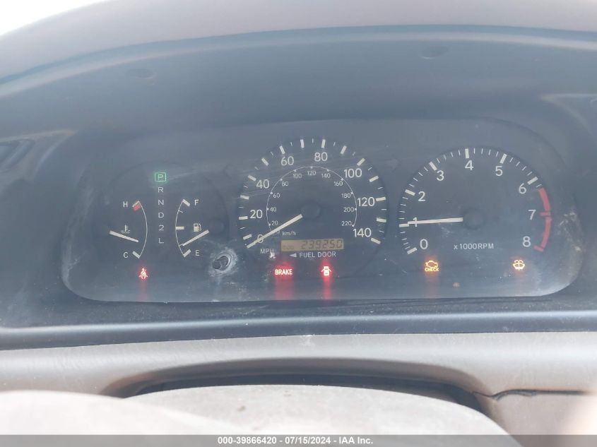 2000 Toyota Camry Le V6 VIN: 4T1BF22K2YU957442 Lot: 39866420