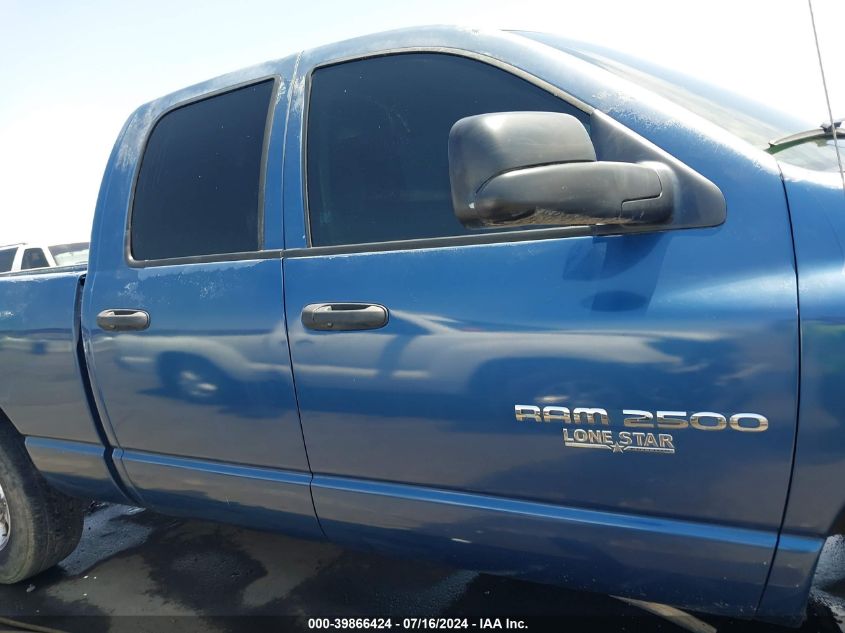 2003 Dodge Ram 2500 Slt/Laramie/St VIN: 3D7KA286X3G706960 Lot: 39866424