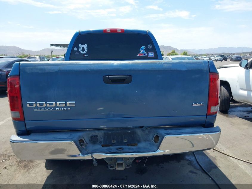 2003 Dodge Ram 2500 Slt/Laramie/St VIN: 3D7KA286X3G706960 Lot: 39866424