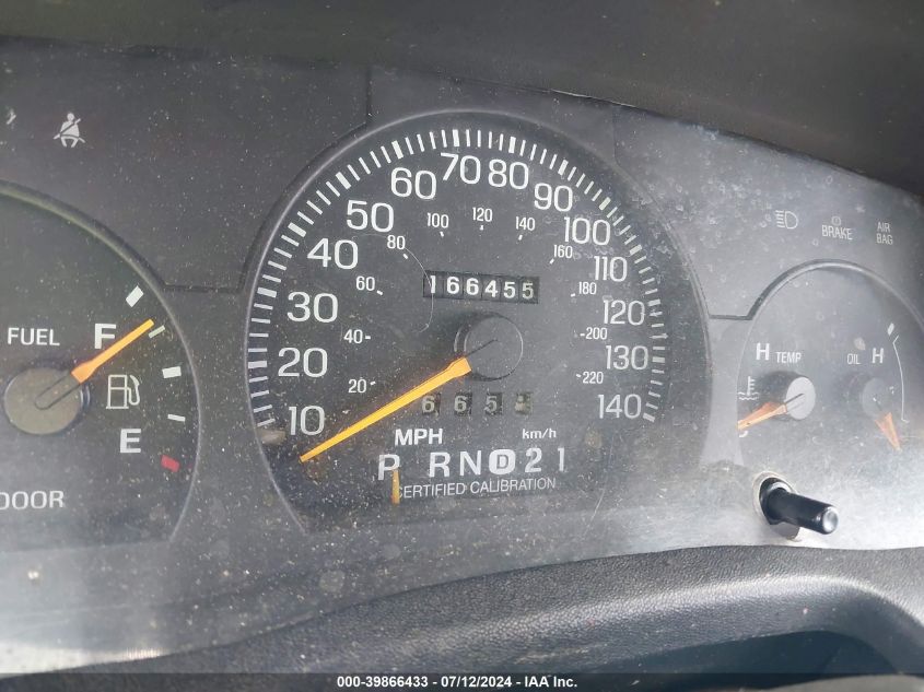 1997 Ford Crown Victoria Police Interceptor VIN: 2FALP71W7VX169340 Lot: 39866433