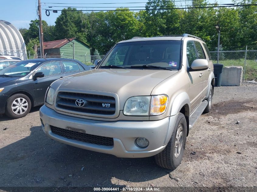 2003 Toyota Sequoia Sr5 V8 VIN: 5TDBT44A63S180130 Lot: 39866441