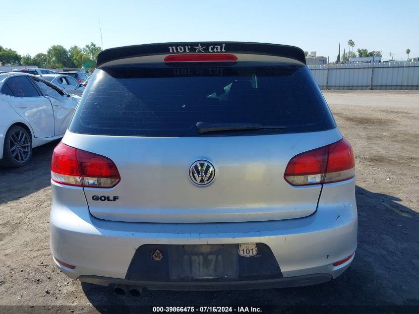 2012 Volkswagen Golf 2.5L 4-Door VIN: WVWDB7AJ6CW295103 Lot: 39866475