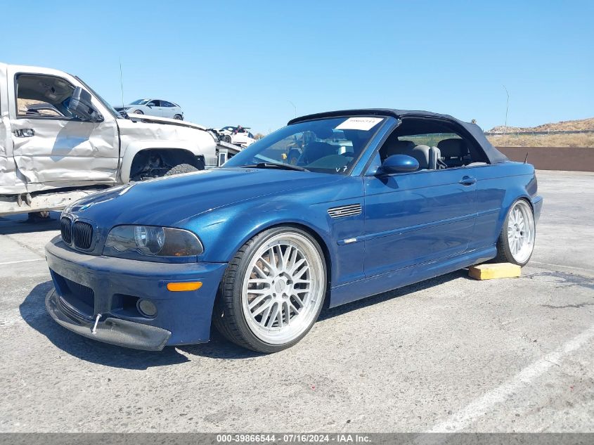 2002 BMW M3 VIN: WBSBR93422EX23445 Lot: 39866544