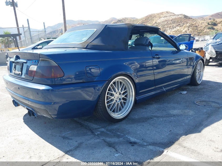2002 BMW M3 VIN: WBSBR93422EX23445 Lot: 39866544