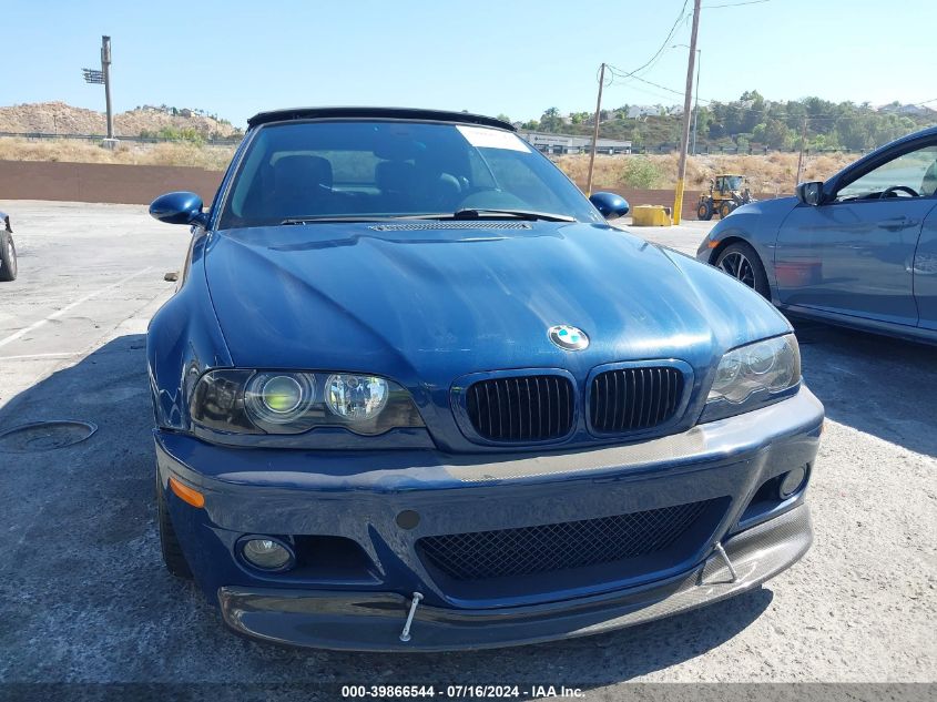 2002 BMW M3 VIN: WBSBR93422EX23445 Lot: 39866544