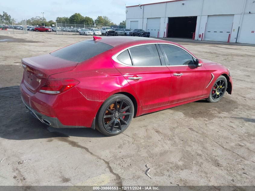 Vin: kmtg74le1k4014558, lot: 40353352, genesis g70 3.3t advanced 20194