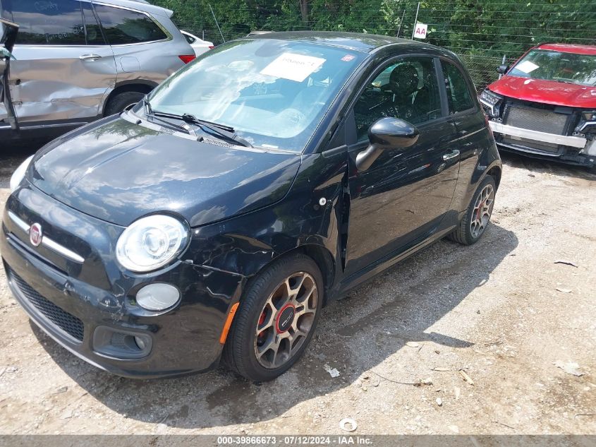 2013 Fiat 500 Sport VIN: 3C3CFFBR3DT674327 Lot: 39866673