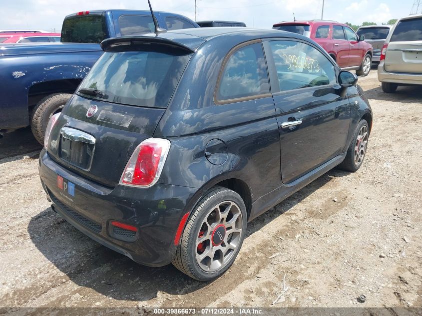 2013 Fiat 500 Sport VIN: 3C3CFFBR3DT674327 Lot: 39866673